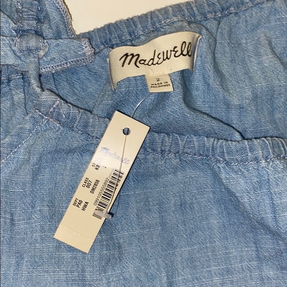 MADEWELL DENIM RUFFLE TOP - Picture 4 of 4